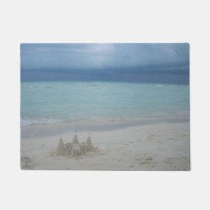 Tapete Foto de Paisagem de Praia de Stormy Sandcastle