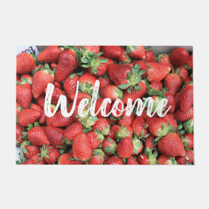 Tapete Foto de Red Juicy Strawberry Bem-vinda