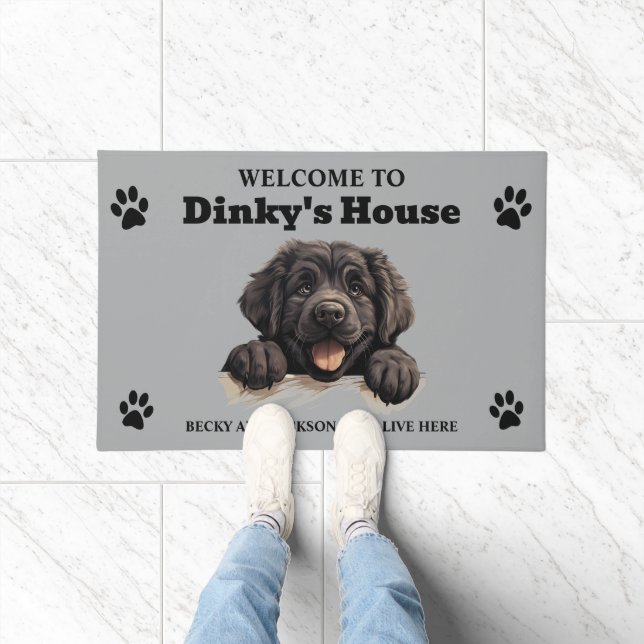 Tapete Foto do Cachorro da Terra Nova (Interior)