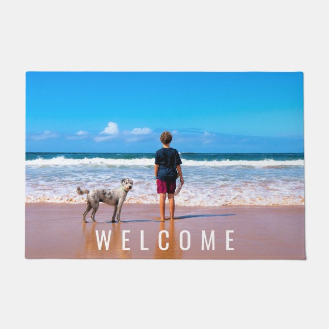 Tapete Foto e texto personalizados - seu próprio Design - (Frente)