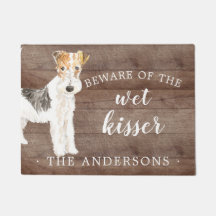 Fox Terrier.Dog Personalizado Mat de porta