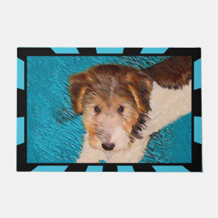 Tapete Fox Terrier Puppy Painting - Arte Original De Cão