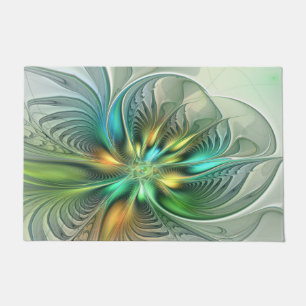 Tapete Fractal abstrato moderno da flor da fantasia