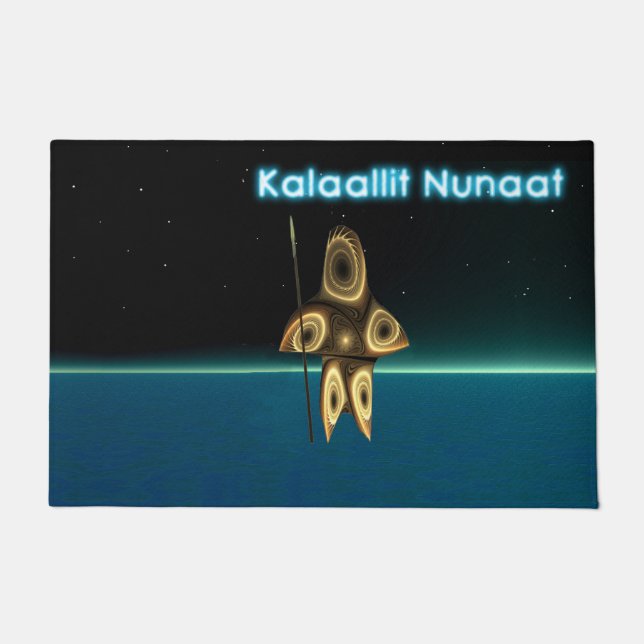 Tapete Fractal Inuit Hunter - Gronelândia (Frente)