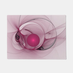 Tapete Fractal Sinuoso, Arte Abstrato Moderno Rosa Berry