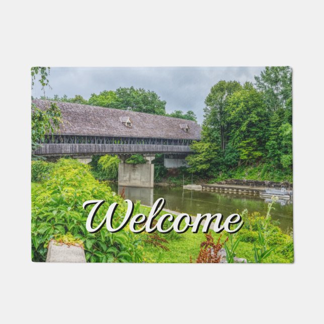 Tapete Frankenmuths CoverBridge Welcome Doormat (Frente)