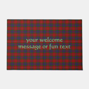 Tapete Fraser Oficial Tartan com mensagem/texto divertido