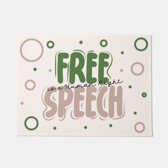 Tapete Free Speech Is a Human Right (Frente)