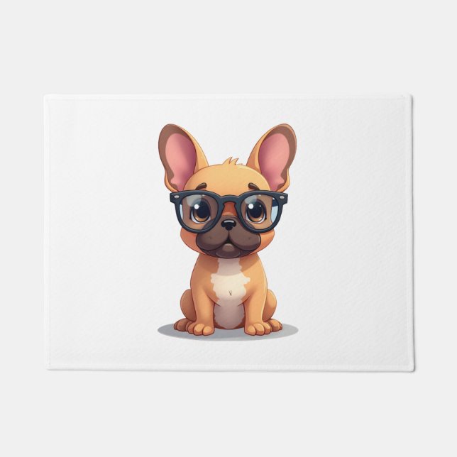 Tapete French Bulldog Wearing Glasses Copy (Frente)