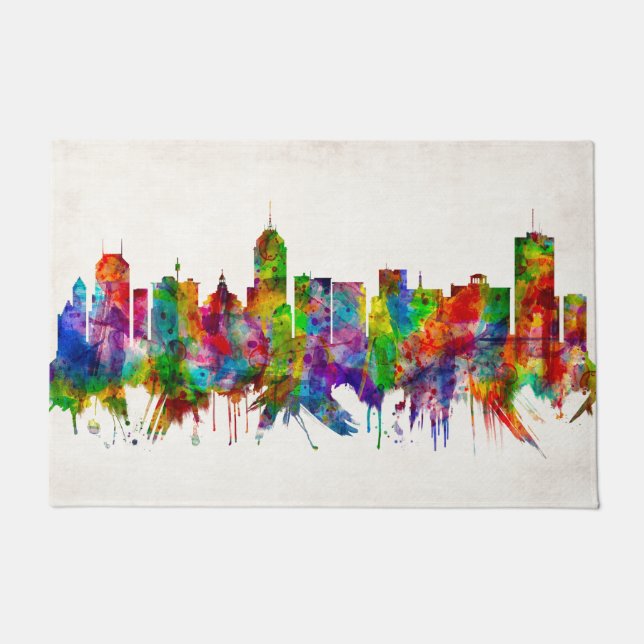 Tapete Fresno California Skyline (Frente)