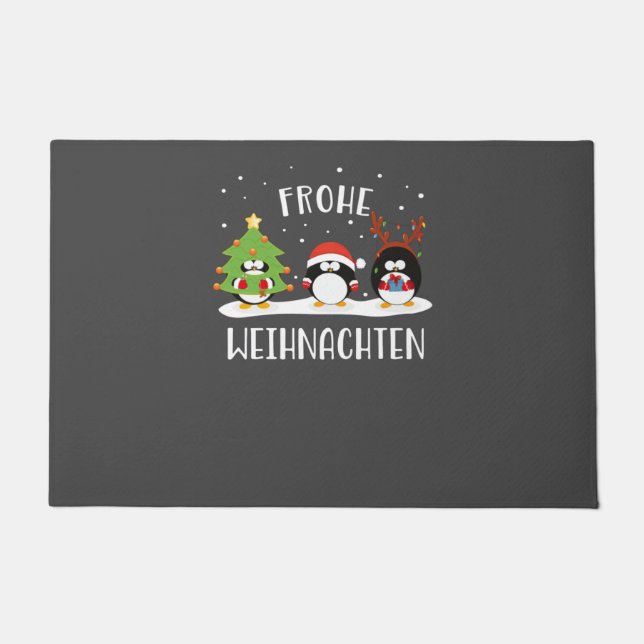 Tapete Frohe Weihnachten Felry Christmas Lustig Pinguine (Frente)