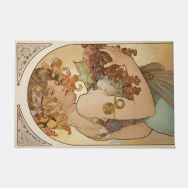 Tapete Fruta (Art Nouveau) (Retrato feminino) (Frutas)