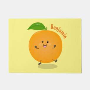 Tapete Fruta de citrinos de laranja-dança