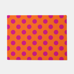 Tapete Fuchsia bolinhas em laranja