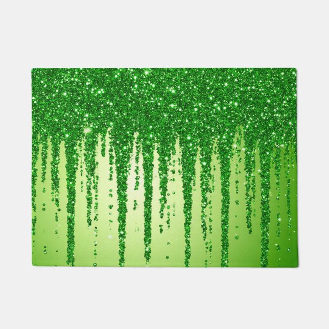 Tapete Fundo de gotejamento com brilho verde (Frente)