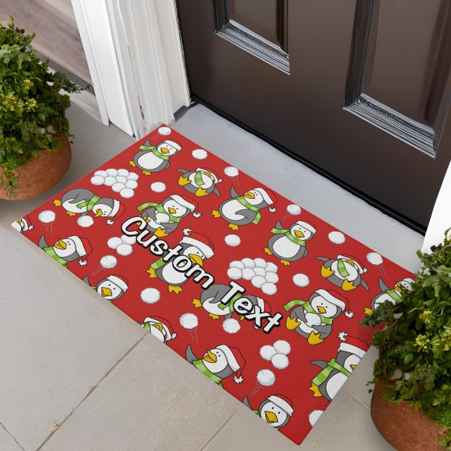 Tapete fundo de pinguins de Natal (Criador carregado)