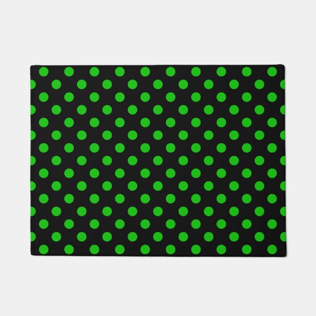 Tapete Fundo Preto Pontos de Verde (Frente)