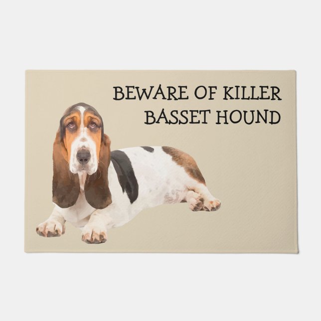 Tapete Funny Basset Hound Dog Breed (Frente)