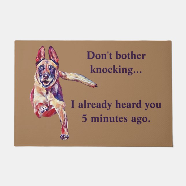 Tapete Funny Belga Malinois Doormat (Frente)