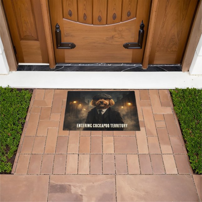 Tapete Funny Cockapoo Doormat Dog Door Mat Gift (Ar livre)