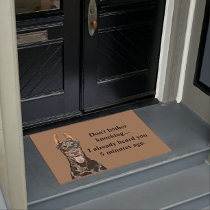 Tapete Funny Doberman Pinscher Doormat