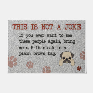 Tapete Funny Dog Saying Quotes Mat, Pitbull