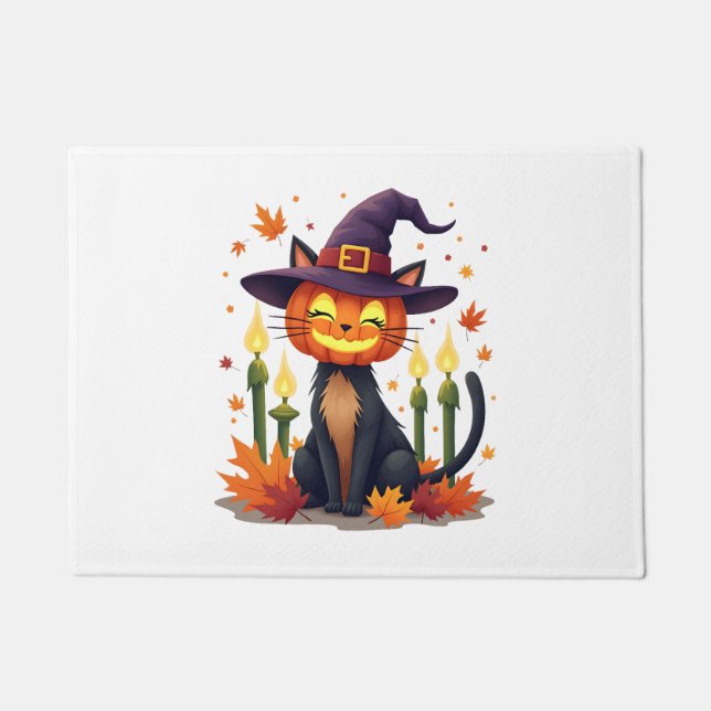 Tapete Funny Halloween Pumpkin Head Cat Lover (Frente)