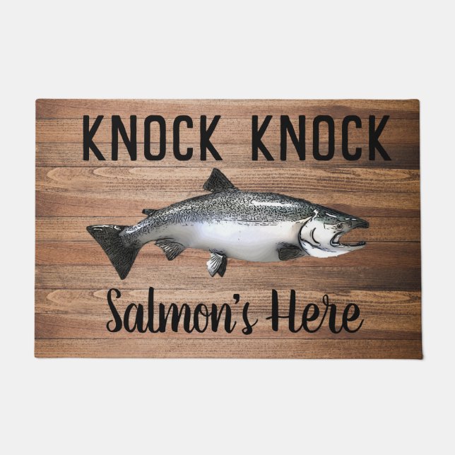 Tapete Funny Salmon Pun Knock (Frente)