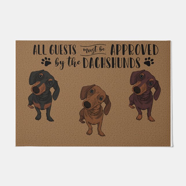 Tapete Funny Sausage Dog Doormat - Dog Lover Gift  (Frente)