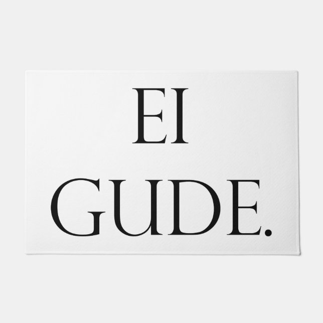 Tapete Fußmatte Ei Gude, Frankfurt in Hessen Dialekt  (Frente)