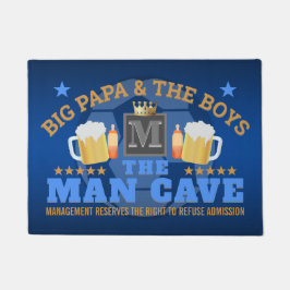 Tapete FUTEBOL e CERVEJA com MONOGRAMA na CAVE MAN