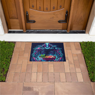 Tapete Futuristic Cyberpunk Robot Neon Food Ramen