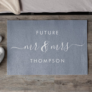 Tapete Futuro Sr. e Sra. Hand Modern Script Dusty Blue