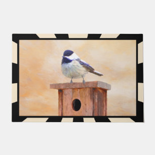 Tapete Galinha em Birdhouse Pintura Original de Pássaros