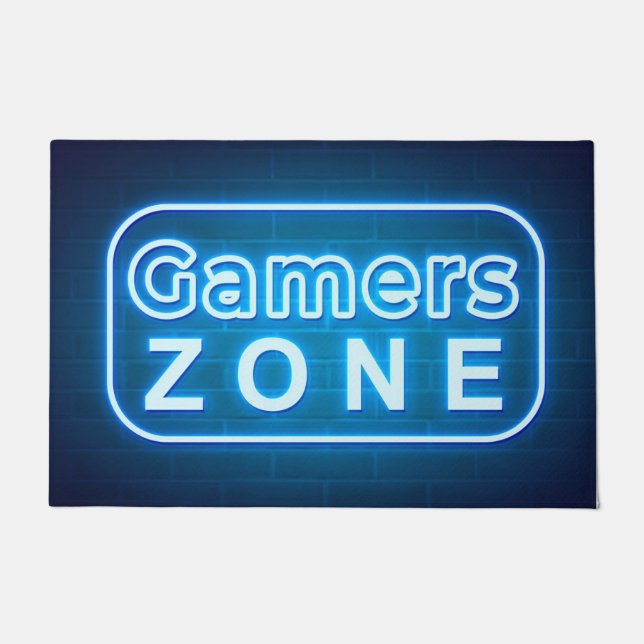 Tapete Gamer Gift | Gamers Zone Neon (Frente)