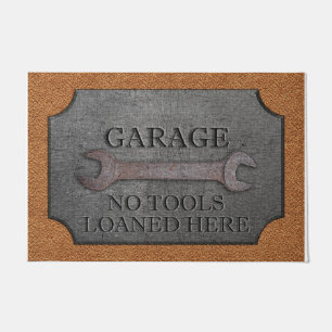 Tapete Garage No Tools Loaned Here Funny