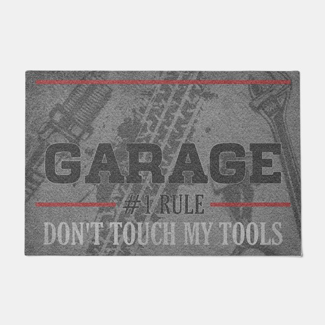 Tapete Garage Welcome Mats, Doormat Garage, Custom Garage (Frente)