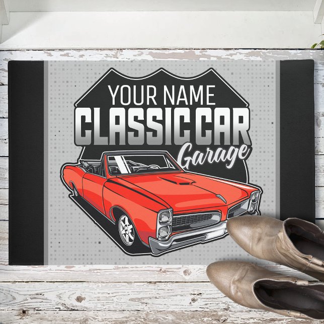 Tapete Garagem Clássica Convertível 1966 Personalizada (Criador carregado)