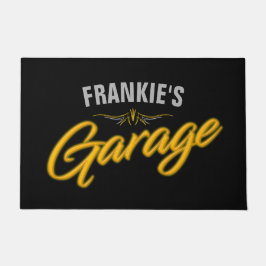 Tapete Garagem Personalizada do Biker de Estilo Neon Retr