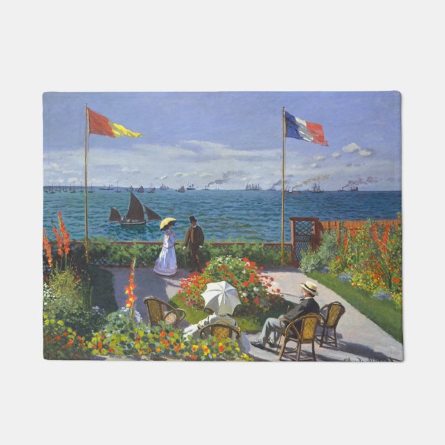 Tapete Garden At Saint Adresse Painting By Claude Monet (Frente)