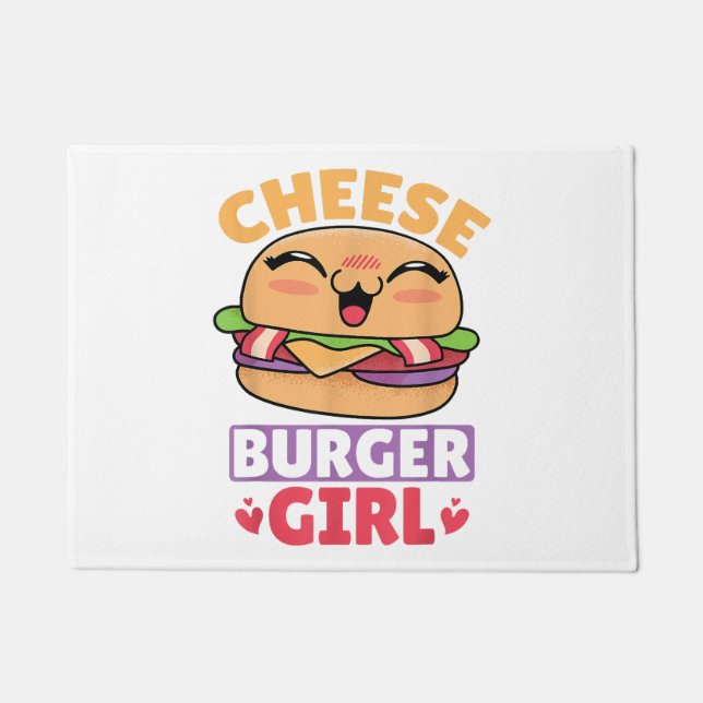 Tapete Garota Cheeseburger, Mulheres Hamburger e Cheesebu (Frente)