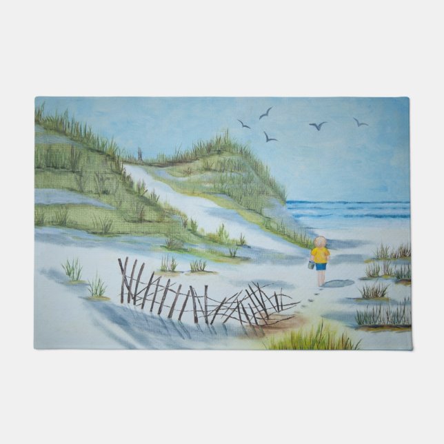 Tapete Garoto Caminhando A Praia (Frente)