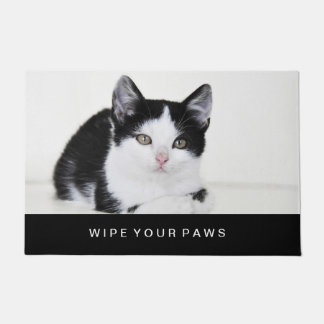 Tapete Gatinho Preto e Branco
