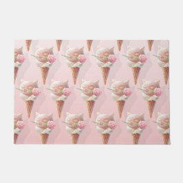 Tapete Gatinho sorvete - Rosado e Sonho