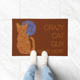 Tapete Gato alaranjado de Z e o gatinho do amante do gato