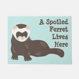 Tapete Gato de Bote Brown Ferret Mint Green