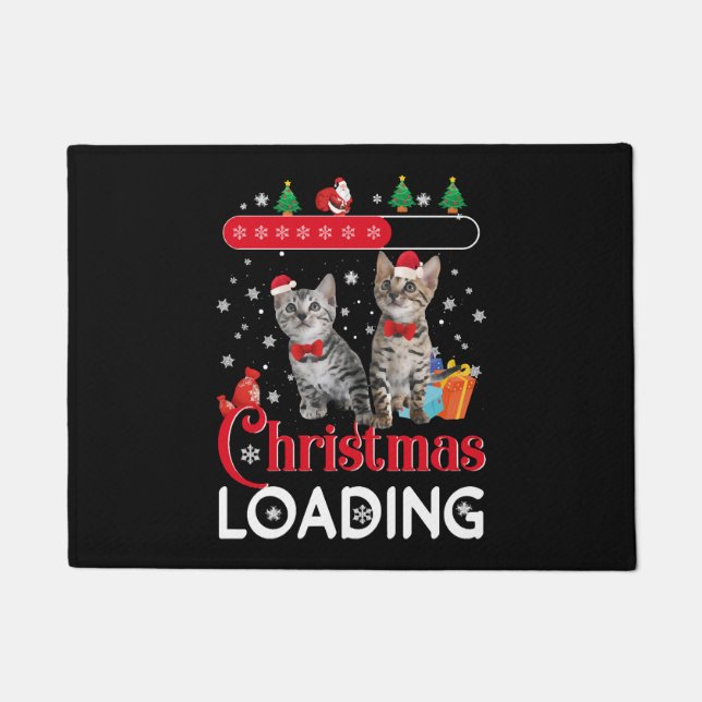 Tapete Gato de Natal Feio e Divertido (Frente)