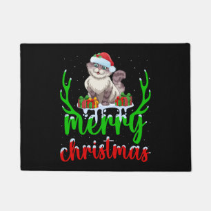 Tapete Gato Engraçado Frio Xmas Presente Gato T-Shirt de