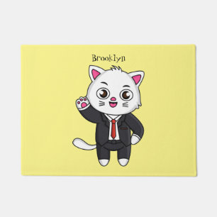 Tapete Gato gatinho bonito em desenho animado