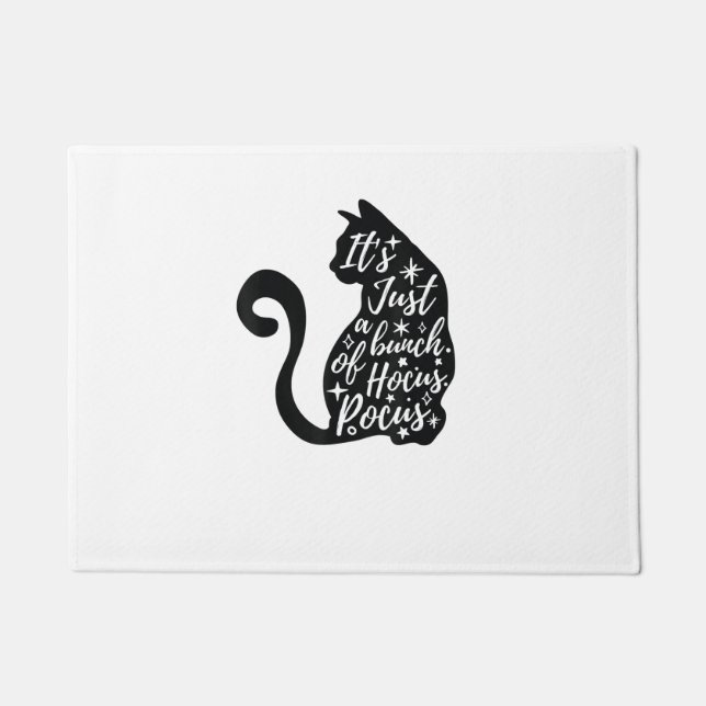 Tapete Gato Negro do Halloween É só um monte de poc (Frente)